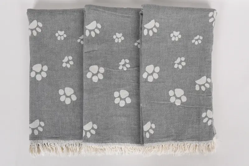 Gift For The Home Decor, Spa Towel, Summer Gift, Handmade Gift, 70x36 Cotton Paw Design Towel, Personalized Towel, Custom Name Towel, Memorial Gift - 8