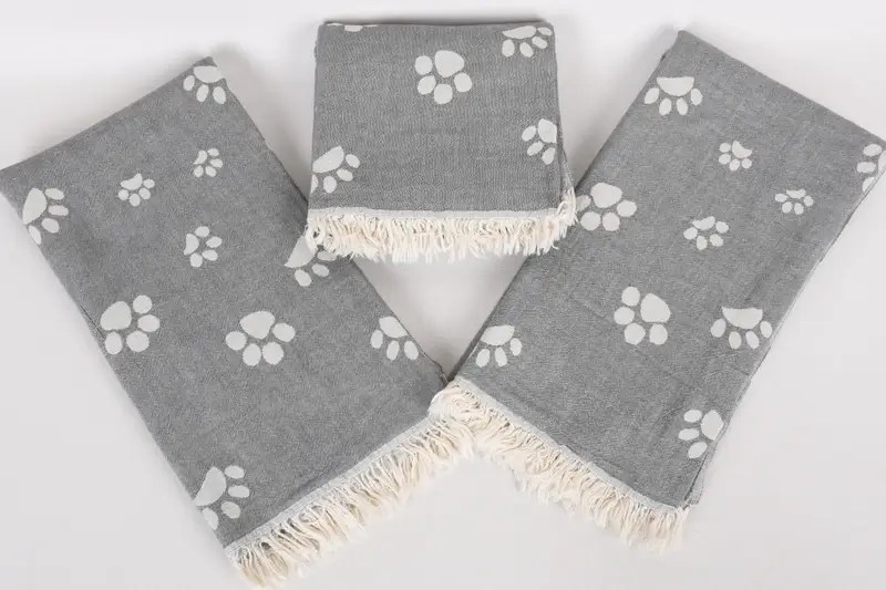 Gift For The Home Decor, Spa Towel, Summer Gift, Handmade Gift, 70x36 Cotton Paw Design Towel, Personalized Towel, Custom Name Towel, Memorial Gift - 7
