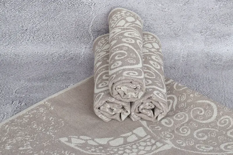 Wedding Gift, Grandma Gift, Spa Towel, 36x18 Cotton Carretta Patterned Towel, Personalized Gift, Monogrammed Hand Towel, Holiday Towel, Xmas Gifts - 8