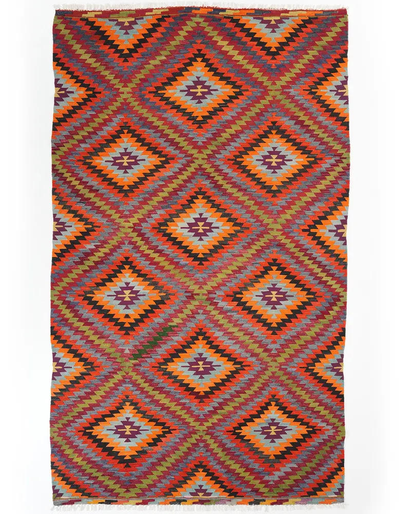 Zarif Yeşil Halı, 5,9x9,9 ft Canlı Dekor