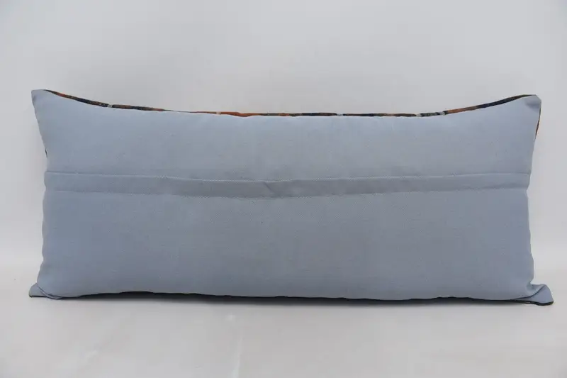 Home Decor Pillow, Cushion Cover, Shabby Chic Pillow Cover, 16x36 Blue Pillow, Throw Kilim Pillow, Turkish Kilim Pillow, Retro Cushion - 6