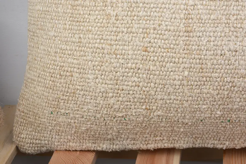 Seat Pillow Case, Kilim Pillow, Neutral Throw Pillow Sham, Vintage Pillow, 12x20 Beige Cushion Case, Pillow for Couch, Cushion Case - 2