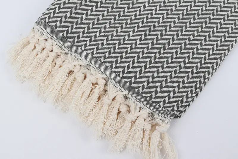 Embroidery Towels, Sand-free peshtemal towel for the beach, Sand-resistant towel, Personalized Gifts, 70x40 Cotton Chevron Towel, Bridal Shower Gift - 7