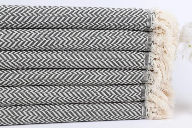 Embroidery Towels, Sand-free peshtemal towel for the beach, Sand-resistant towel, Personalized Gifts, 70x40 Cotton Chevron Towel, Bridal Shower Gift - 3