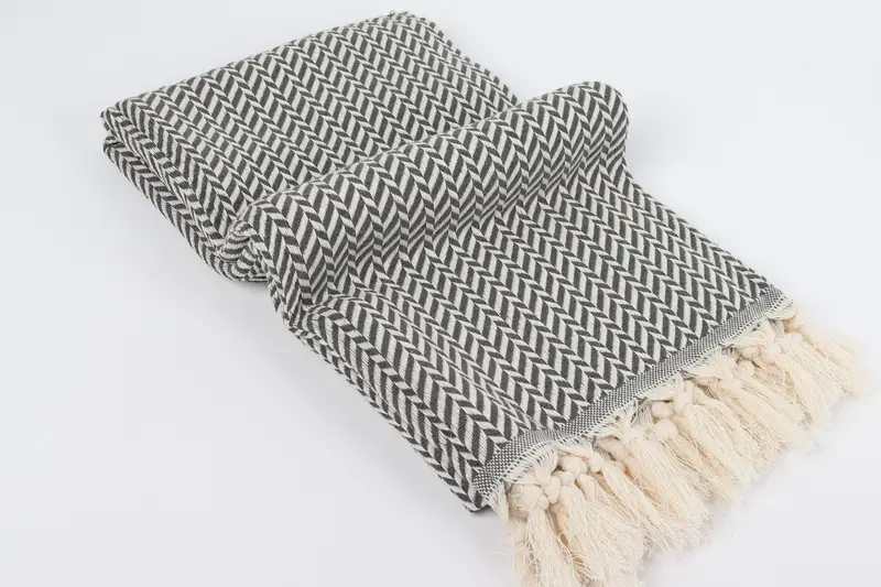Embroidery Towels, Sand-free peshtemal towel for the beach, Sand-resistant towel, Personalized Gifts, 70x40 Cotton Chevron Towel, Bridal Shower Gift - 6