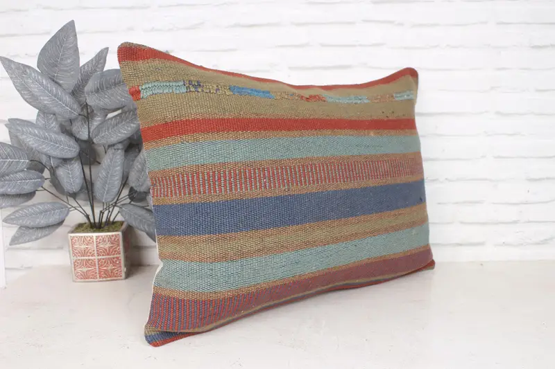 20x28 Blue Cushion, Designer Throw Pillow Case, Interior Designer Pillow, Pillow for Sofa, Cushion, Accent Throw Cushion, Gift Pillow - 3