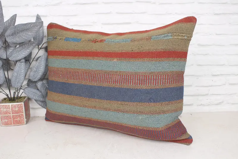 20x28 Blue Cushion, Designer Throw Pillow Case, Interior Designer Pillow, Pillow for Sofa, Cushion, Accent Throw Cushion, Gift Pillow - 4