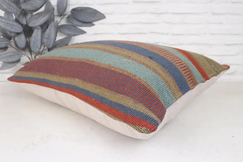20x28 Blue Cushion, Designer Throw Pillow Case, Interior Designer Pillow, Pillow for Sofa, Cushion, Accent Throw Cushion, Gift Pillow - 6