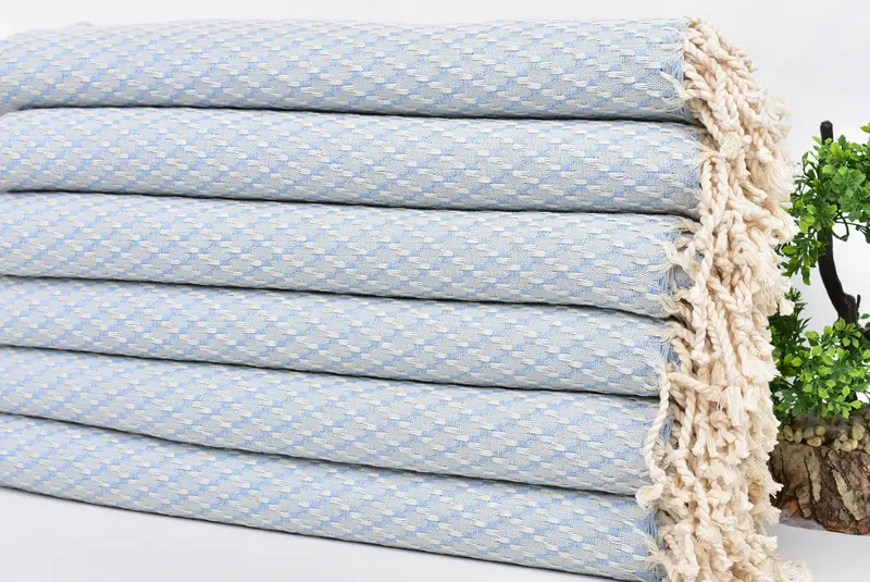 Birthday Gift, Bath towel, Beach towel, 68x40 Cotton Geometric Towel, Girls Weekend Favors, Wedding Hand Made Gift, Gift For Him, Peshtemal Towel - 3