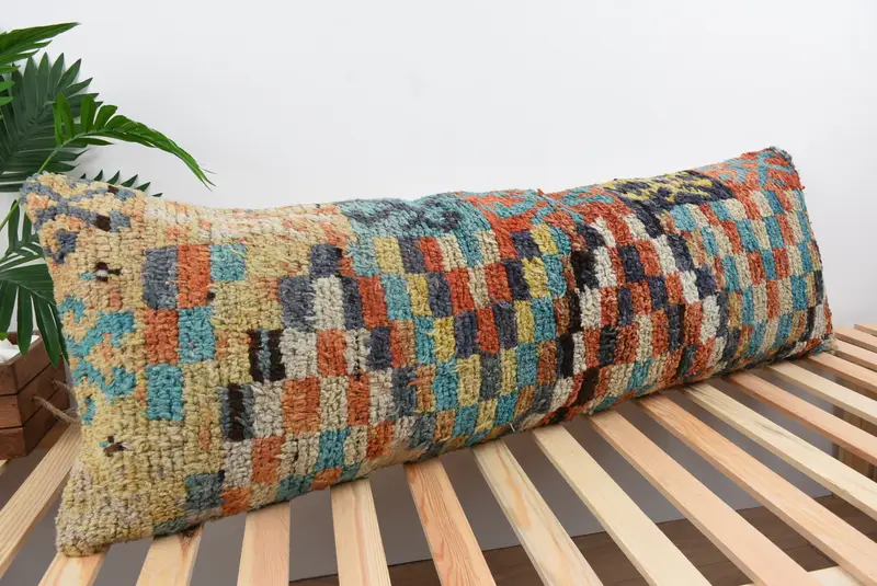 16x48 Green Cushion Case, Kilim Pillow, Home Decor Pillow, Ethnic Cushion Cover, Interior Designer Pillow, Pillow Cover - 4