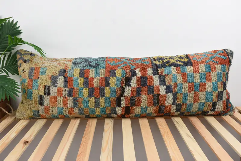 16x48 Green Cushion Case, Kilim Pillow, Home Decor Pillow, Ethnic Cushion Cover, Interior Designer Pillow, Pillow Cover - 1