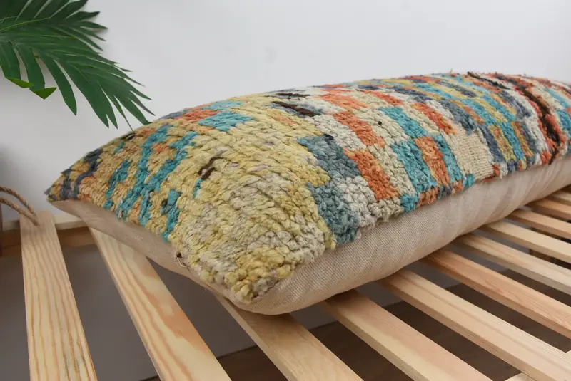 16x48 Green Cushion Case, Kilim Pillow, Home Decor Pillow, Ethnic Cushion Cover, Interior Designer Pillow, Pillow Cover - 6