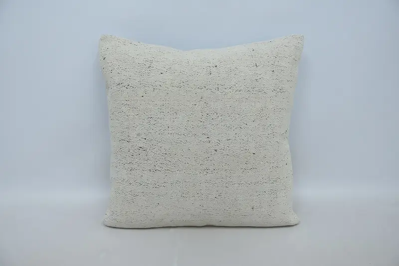Vintage Antique Plaid Cushion Cover, 24x24 inch Beige Gift for Couple Pillow Cover - 1