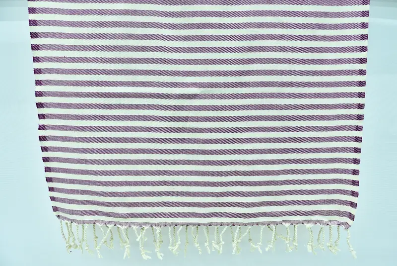Yaz havlu, monogram mutfak havlu, kişiselleştirilmiş el havlu, nedime iyilikleri, banyo havlu, 40x24 pamuklu çizgili havlu, ev için hediye - 7