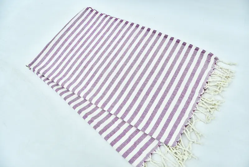 Yaz havlu, monogram mutfak havlu, kişiselleştirilmiş el havlu, nedime iyilikleri, banyo havlu, 40x24 pamuklu çizgili havlu, ev için hediye - 4
