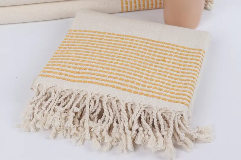 Summer Gift, Monogram Turkish Towel, 70x36 Cotton Striped Towel, Turkish beach towel, Bachelorette Favor, Handwoven Turkish Towel, Summer Gift Ideas - 5