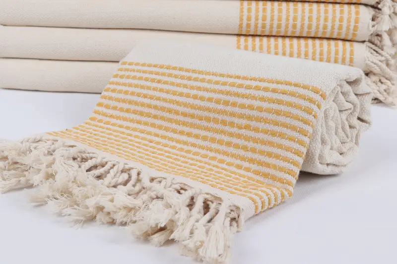 Summer Gift, Monogram Turkish Towel, 70x36 Cotton Striped Towel, Turkish beach towel, Bachelorette Favor, Handwoven Turkish Towel, Summer Gift Ideas - 4