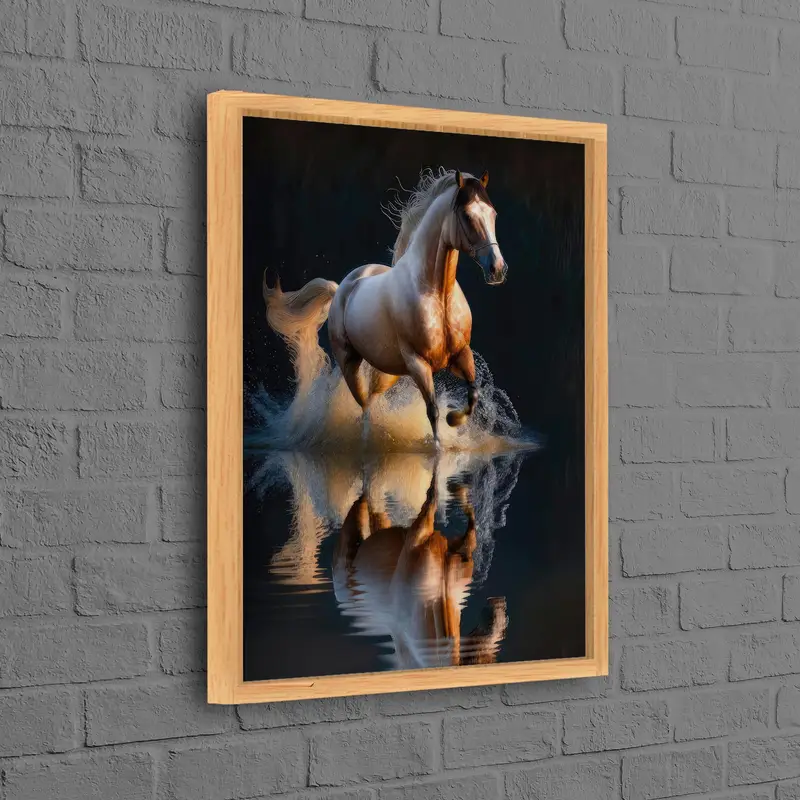 エレガントな馬のキャンバスアート：馬愛好家のための農家の装飾