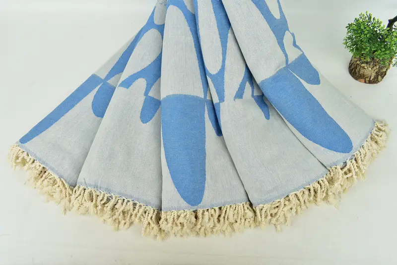 Wedding Favors, 100x80 Cotton Turtle Design Towel, Decorative Blanket, Boyfriend Gift, Turkish Blanket, Custom Wedding Gift From Bridesmaid - 6