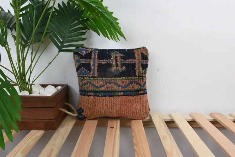 12x12 Red Pillow Cover, Turkish Kilim Pillow, Vintage Kilim Throw Pillow, Kilim Cushion Sham, Pillow, Ethnic Pillow Cover Cushion Cover - 1