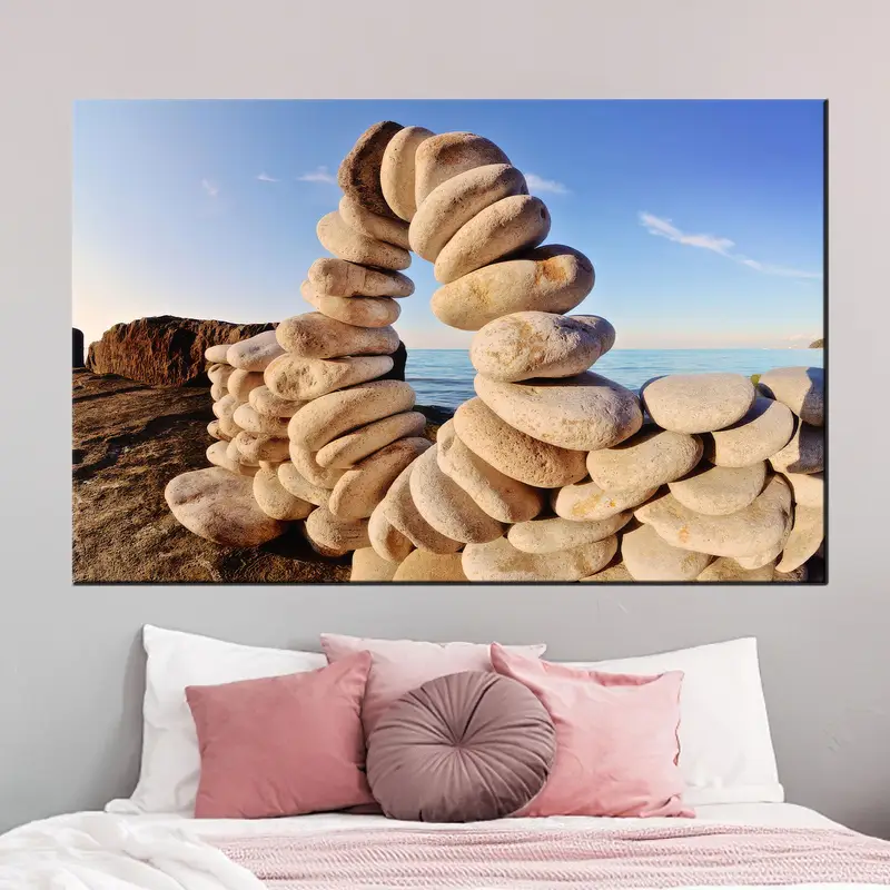 Modern Coastal Canvas: Tropical Serenity for Office & Bedroom