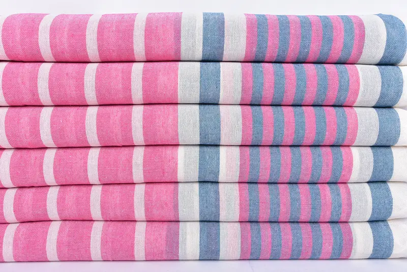 Bridal Shower Gift, Thin towel, 68x40 Cotton Striped Towel, Christmas Favors, Bridesmaid Gift, Best spa Turkish towel for luxury home decor - 2