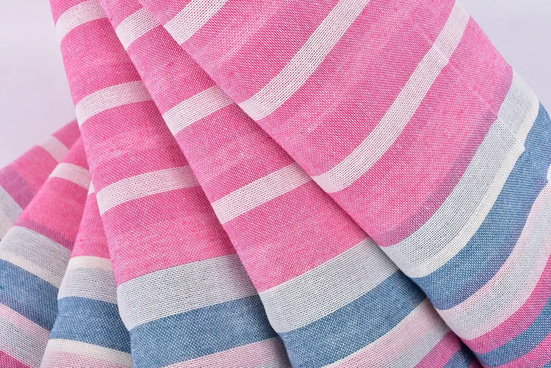 Bridal Shower Gift, Thin towel, 68x40 Cotton Striped Towel, Christmas Favors, Bridesmaid Gift, Best spa Turkish towel for luxury home decor - 5