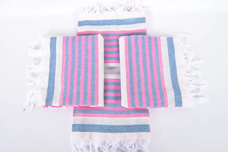 Bridal Shower Gift, Thin towel, 68x40 Cotton Striped Towel, Christmas Favors, Bridesmaid Gift, Best spa Turkish towel for luxury home decor - 6