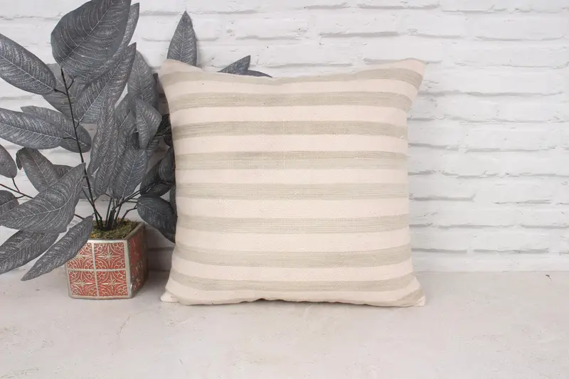 18x18 Pink Pillow Cover, Garden Cushion Cover, Boho Pillow, Cushion Cover, Turkish Pillow, Couch Cushion, Boho Chic Pillow Case, Pillow for Sofa - 1