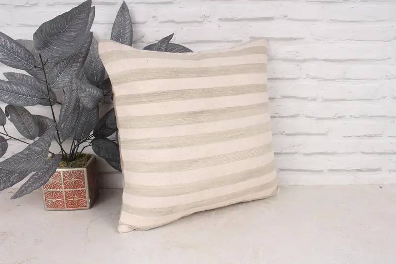 18x18 Pink Pillow Cover, Garden Cushion Cover, Boho Pillow, Cushion Cover, Turkish Pillow, Couch Cushion, Boho Chic Pillow Case, Pillow for Sofa - 3