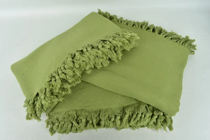 Turkish Blanket Queen, Throw Blanket Couch, Personalized Bridesmaid Gift, Woven Blanket, Turkish Blanket, 88x70 Cotton Stonewashed Chevron Towel - 6