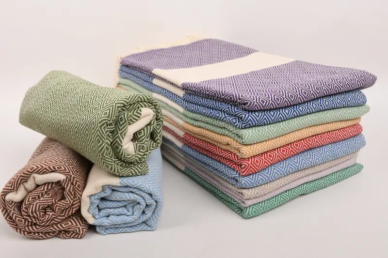 Turkish Tea Towel, 36x20 Cotton Diamond Towel, Personalized Gifts, Bathroom Towels, Bridesmaid Gift, Wedding Gift Kitchen Towel, Christmas Favors - 6