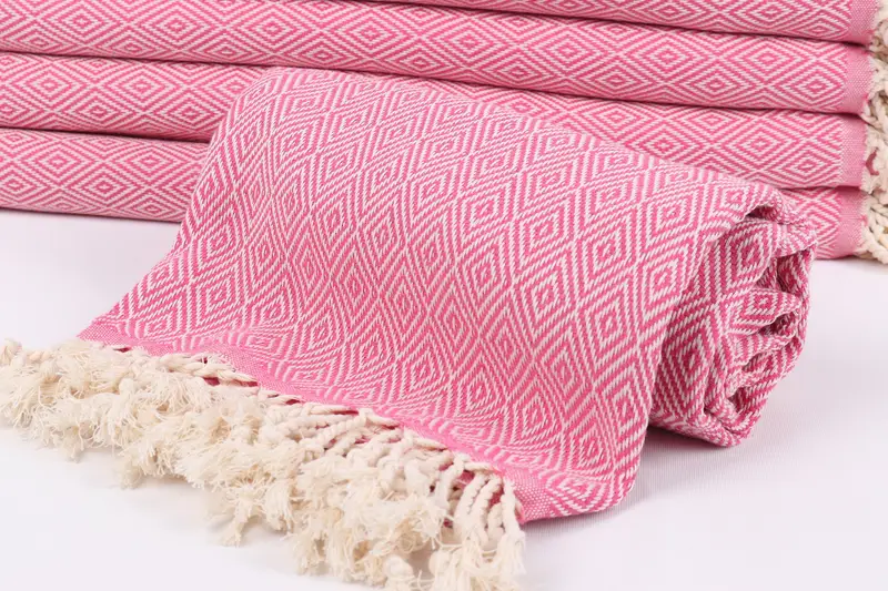 Embroidered Towel, Turkish beach towel, 70x40 Cotton Diamond Towel, Turkish towel, Personalized Home Gift Wedding, Bachelorette Party Favors Beach - 4