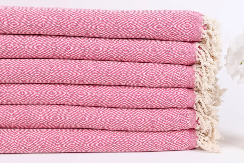 Embroidered Towel, Turkish beach towel, 70x40 Cotton Diamond Towel, Turkish towel, Personalized Home Gift Wedding, Bachelorette Party Favors Beach - 3