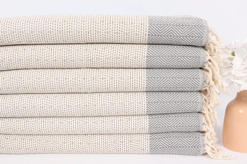 Personalized Kitchen Towel, Wedding Favors, Bridal Shower Gift, Personalized Dish Towel, 36x18 Cotton Diamond Towel, Engagement Gift, Holiday Towel - 3