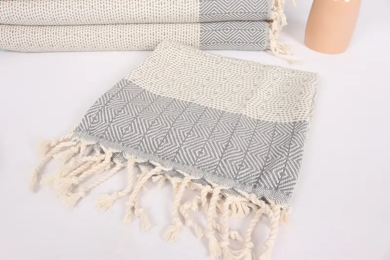 Personalized Kitchen Towel, Wedding Favors, Bridal Shower Gift, Personalized Dish Towel, 36x18 Cotton Diamond Towel, Engagement Gift, Holiday Towel - 5