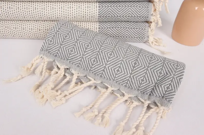 Personalized Kitchen Towel, Wedding Favors, Bridal Shower Gift, Personalized Dish Towel, 36x18 Cotton Diamond Towel, Engagement Gift, Holiday Towel - 4