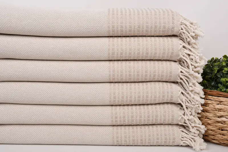 Lightweight Turkish towel, Personalized Towel, Scarf Towel, Bridal Shower Gift, Custom Gifts, 70x36 Cotton Striped Towel, Girls Weekend Favors - 2