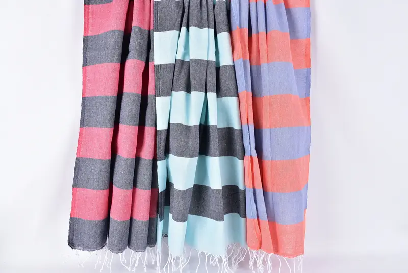 70x40 Cotton Striped Towel, Customized Turkish Towel, Beach Theme Wedding Gift, Summer Gift, Best Friend Gift, Custom Beach Towel, Christmas Gift - 8