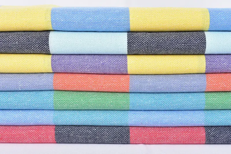 70x40 Cotton Striped Towel, Customized Turkish Towel, Beach Theme Wedding Gift, Summer Gift, Best Friend Gift, Custom Beach Towel, Christmas Gift - 2