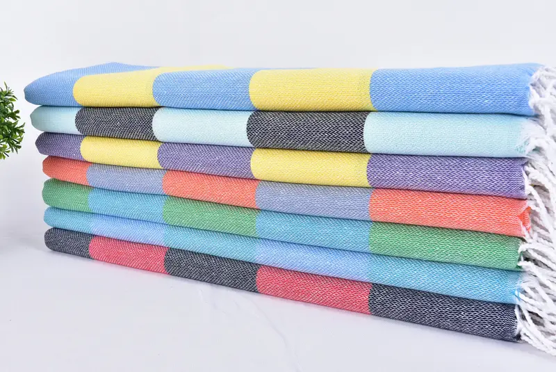 70x40 Cotton Striped Towel, Customized Turkish Towel, Beach Theme Wedding Gift, Summer Gift, Best Friend Gift, Custom Beach Towel, Christmas Gift - 3