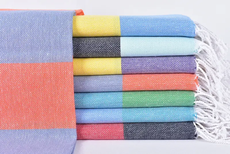 70x40 Cotton Striped Towel, Customized Turkish Towel, Beach Theme Wedding Gift, Summer Gift, Best Friend Gift, Custom Beach Towel, Christmas Gift - 1
