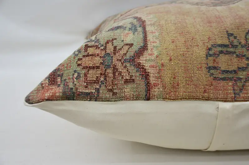 Cotton Cushion Case, 32x32 Green Pillow, Boho Chic Pillow Cover, Home Decor Pillow, Interior Designer Pillow, Handmade Kilim Cushion, Cushion Case - 6
