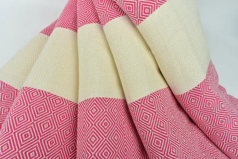 Housewarming Gift, 96x80 Cotton Diamond Towel, Tablecloth, Beach Wedding Favor, Throw Blankets for Couch, Monogram Beach Blanket, Bridal Shower Gift - 5