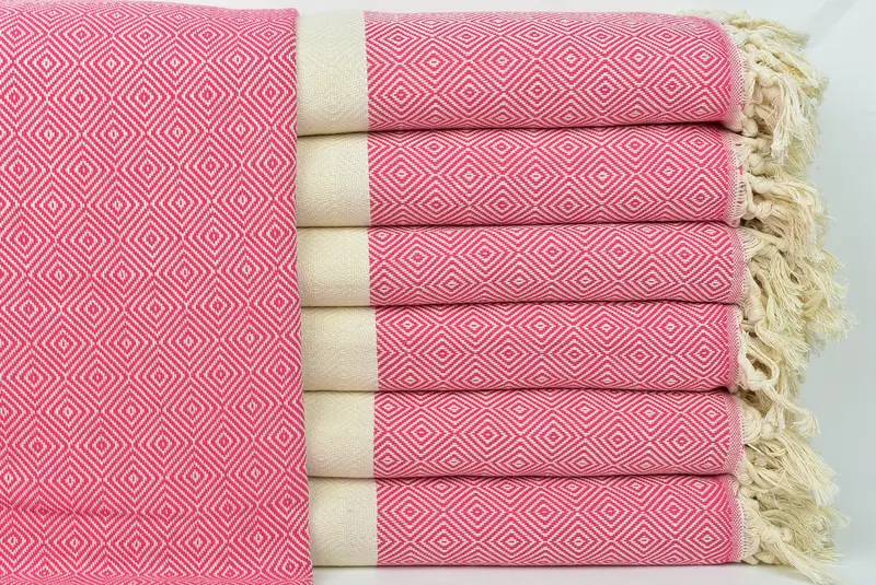Housewarming Gift, 96x80 Cotton Diamond Towel, Tablecloth, Beach Wedding Favor, Throw Blankets for Couch, Monogram Beach Blanket, Bridal Shower Gift - 1