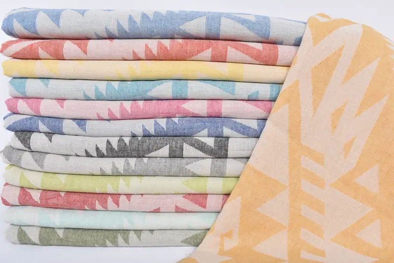 Guest Towel, 76x40 Cotton Geometric Towel, Peshtemal Towel, Bachelorette Party Decorations, Bridesmaid Towel, Custom Gift, Bridal Shower Gifts - 2