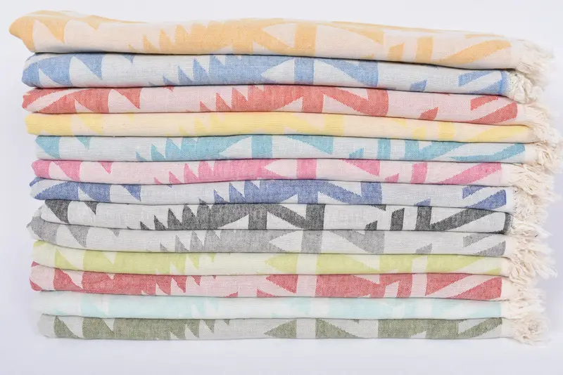 Guest Towel, 76x40 Cotton Geometric Towel, Peshtemal Towel, Bachelorette Party Decorations, Bridesmaid Towel, Custom Gift, Bridal Shower Gifts - 3