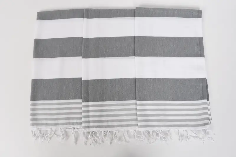 Custom Wedding Gifts, Bridesmaid Gifts, Monogrammed Hand Towel, 40x24 Cotton Striped Towel, Personalized Kitchen Towel, Valentines Day Gift For Him - 7