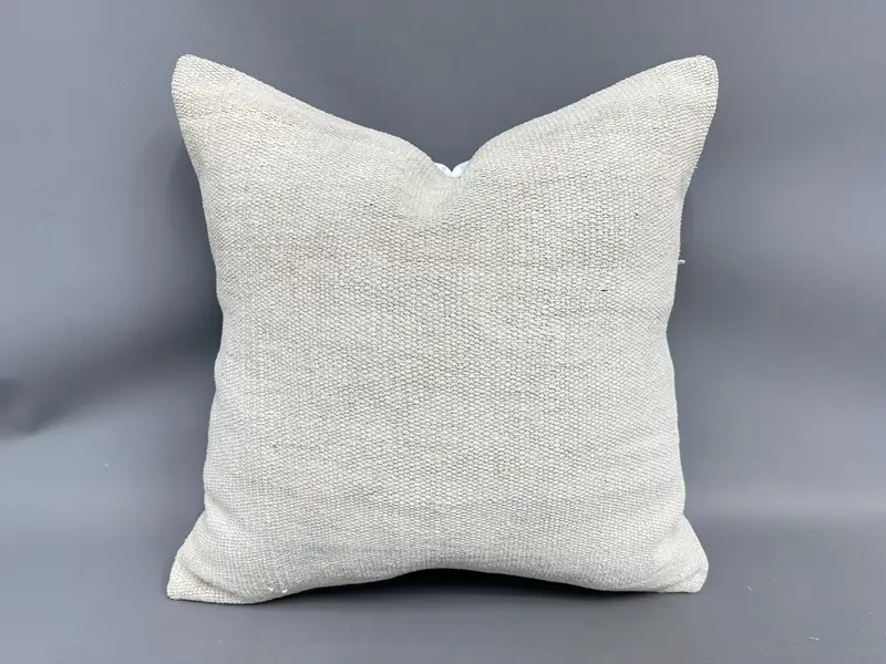24x24 White Cushion Case, Luxury Cushion Case, Pillow Cover, Cotton Cushion Case, Pillow for Couch, Interior Designer Pillow, Turkish Pillow - 1