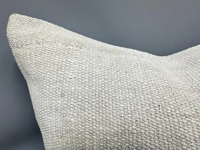 24x24 White Cushion Case, Luxury Cushion Case, Pillow Cover, Cotton Cushion Case, Pillow for Couch, Interior Designer Pillow, Turkish Pillow - 5